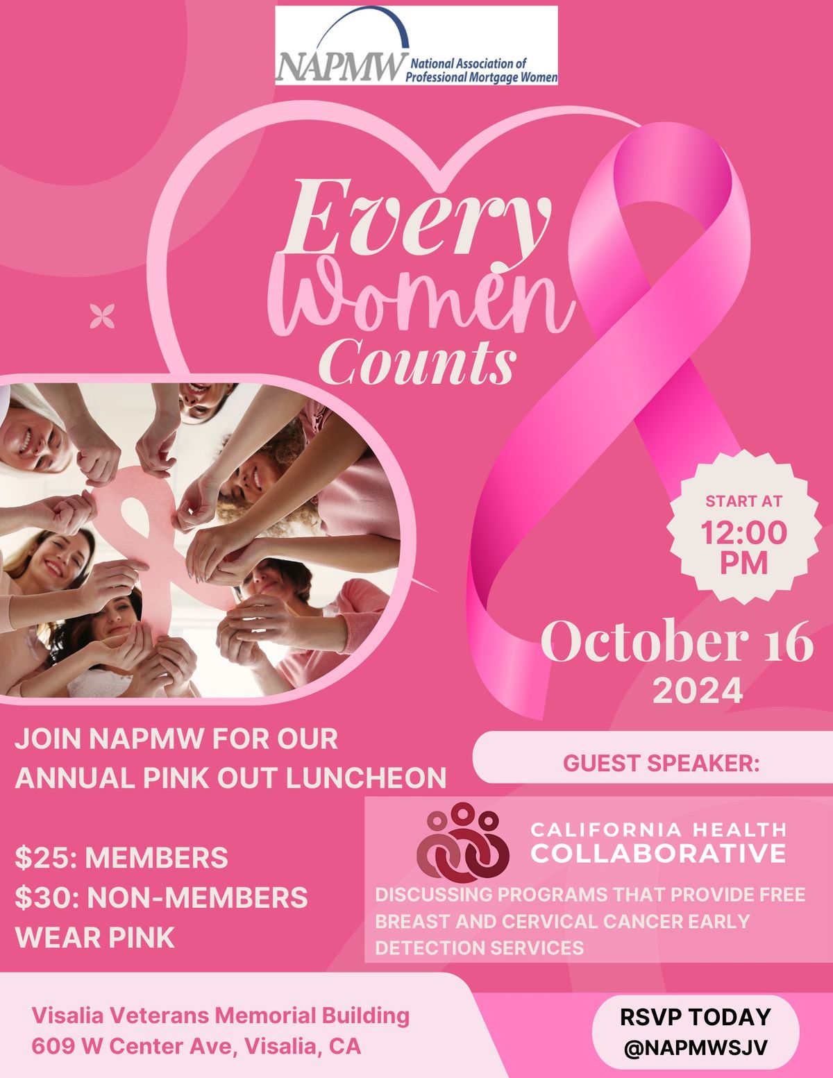 EVERY WOMEN COUNTS: PINK OUT LUNCHEON