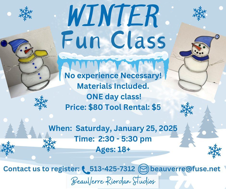 Winter Fun Stained Glass Class