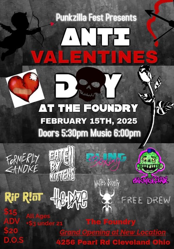 Punkzilla Fest Presents Anti Valentines Day At The Foundry