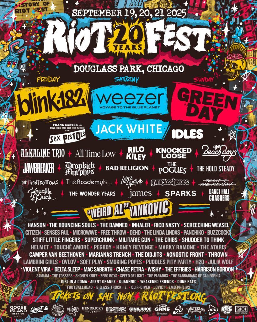 Riot Fest: Blink-182  Weezer & Green Day - 3 Day Pass