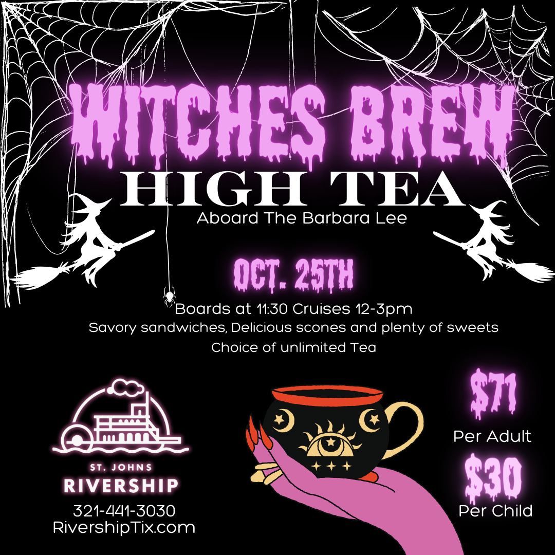 Witches Brew High Tea Aboard the Barbara Lee 