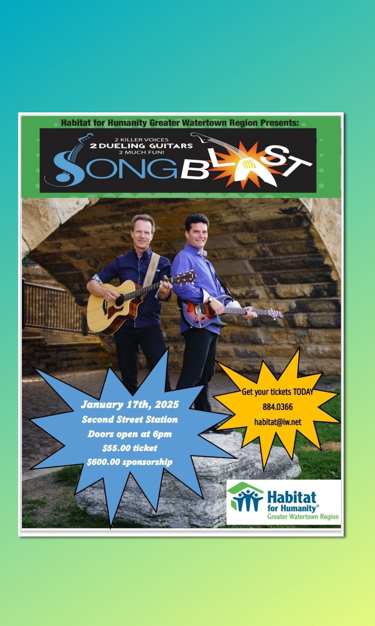 Habitat  for Humanity Presents: SongBlast Dueling Guitars