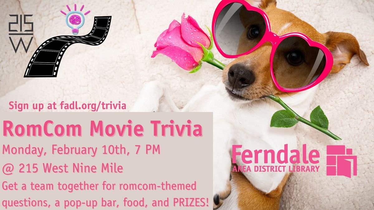 Rom-Com Movie Trivia at 215 West