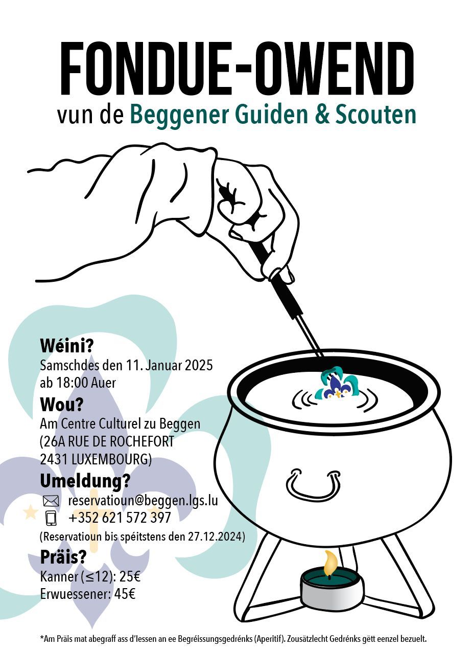 Fondue Owend Beggener Guiden an Scouten\u269c\ufe0f