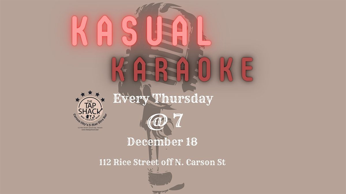 Tap Shack Kasual Karaoke Takeover