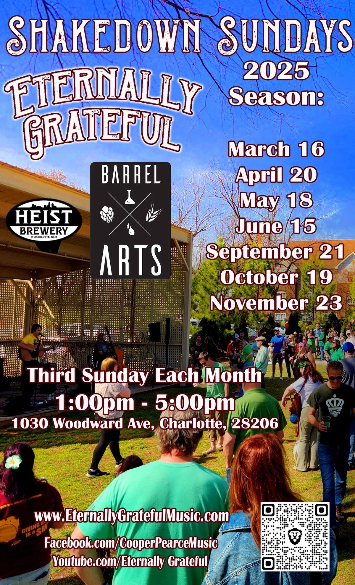 Shakedown Sundays at Heist Barrel Arts