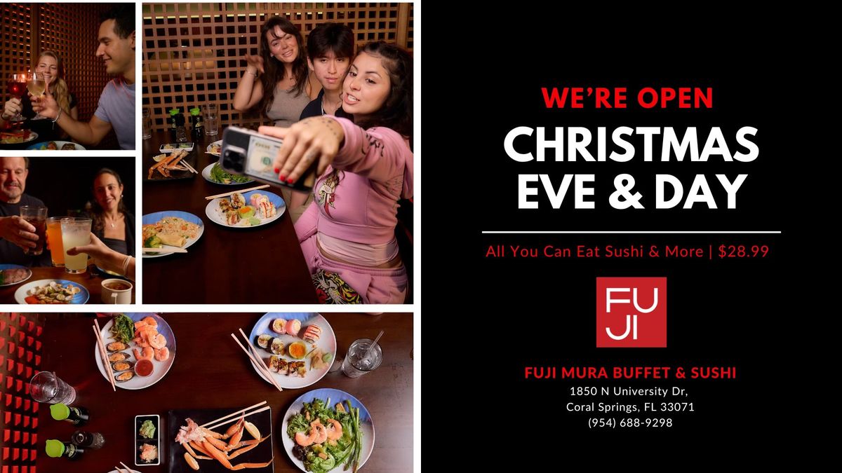 ? We're Open for Christmas Eve & Christmas Day! ?