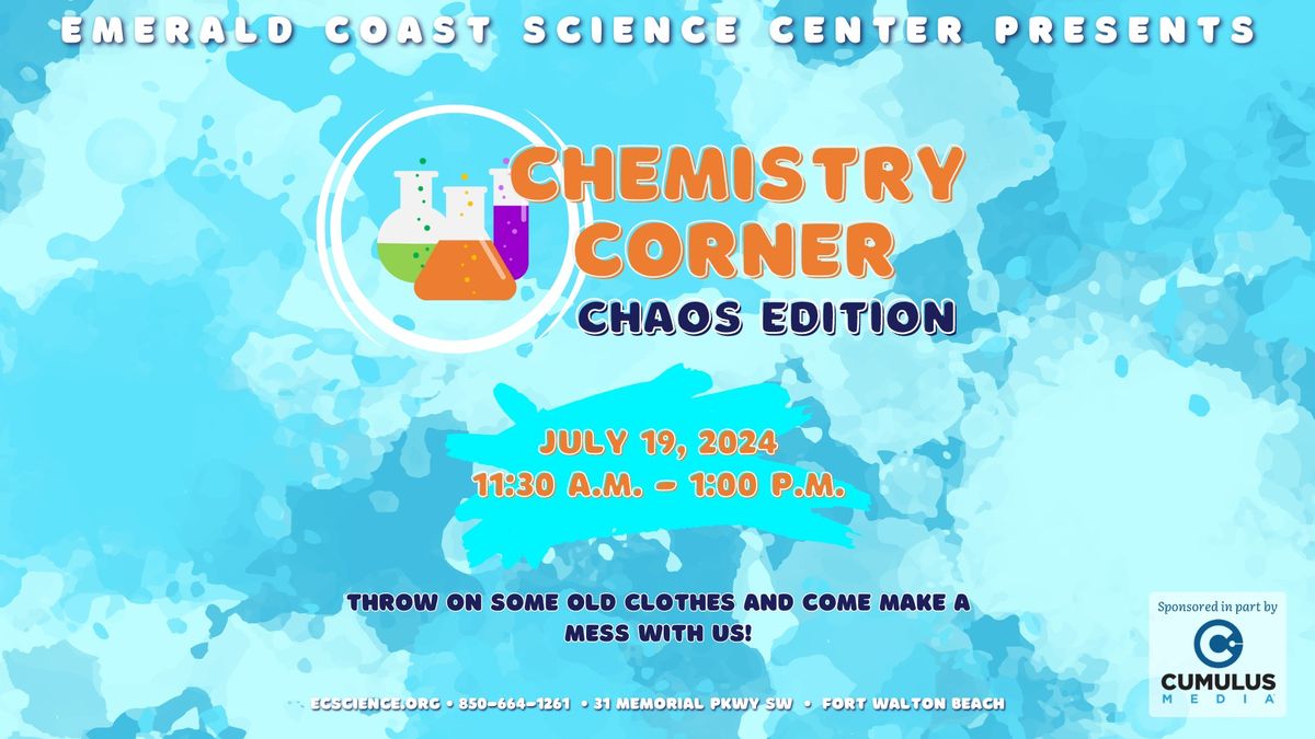 Chemistry Corner: June 7 - August 30