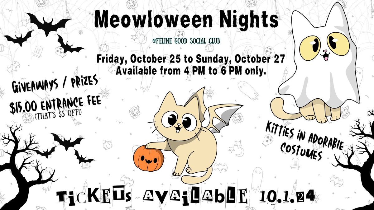 Meowloween Nights @Feline Good Social Club