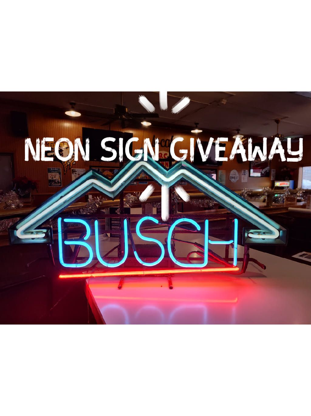 Customer Appreciation Saturday Vintage Neon Sign Giveaway 