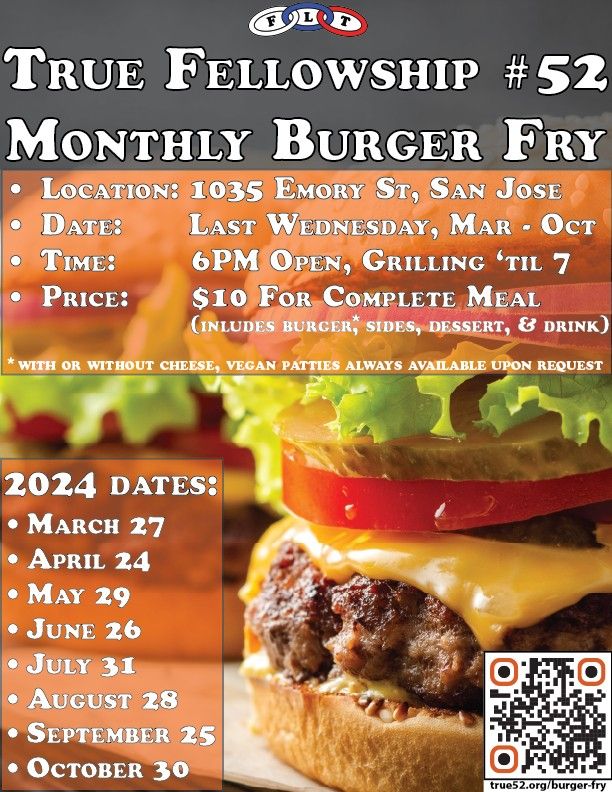 Monthly Burger Fry - 2024