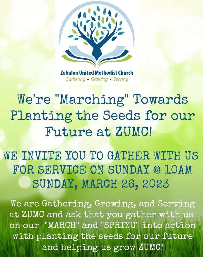 We're "Marching" Towards Planting the Seeds for our Future at ZUMC!