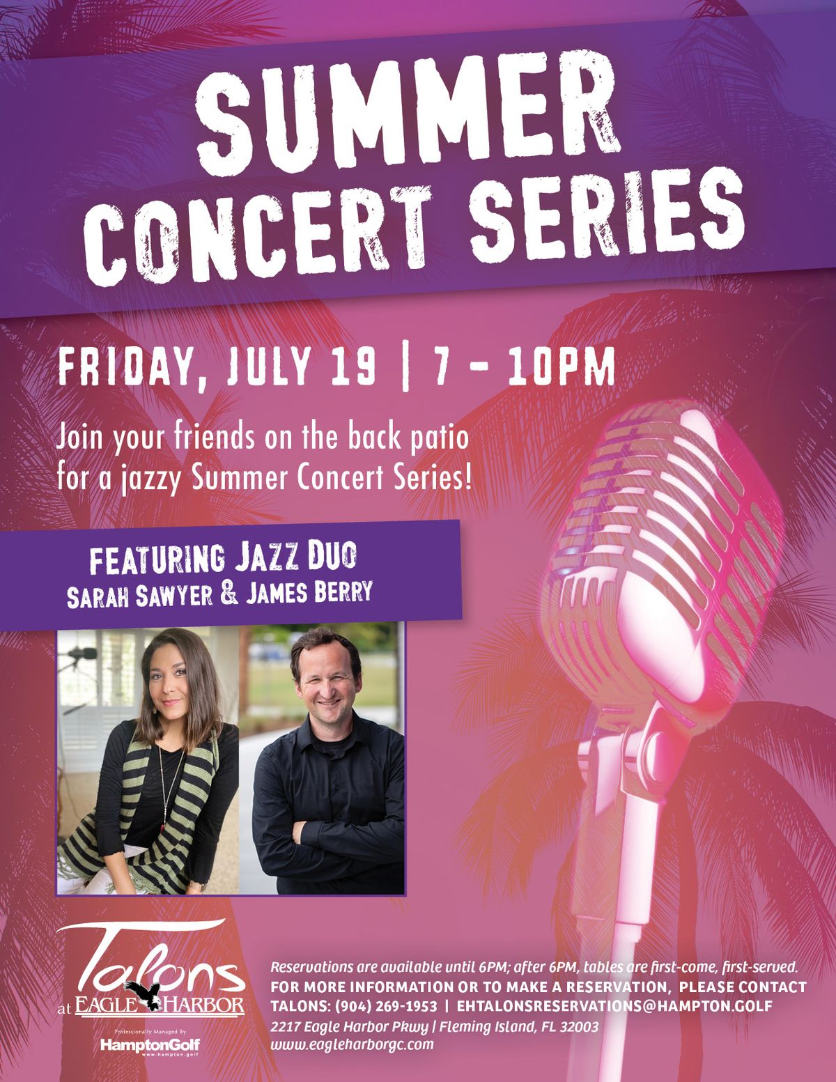 Summer Concert Series: Sarah Sawyer & James Berry