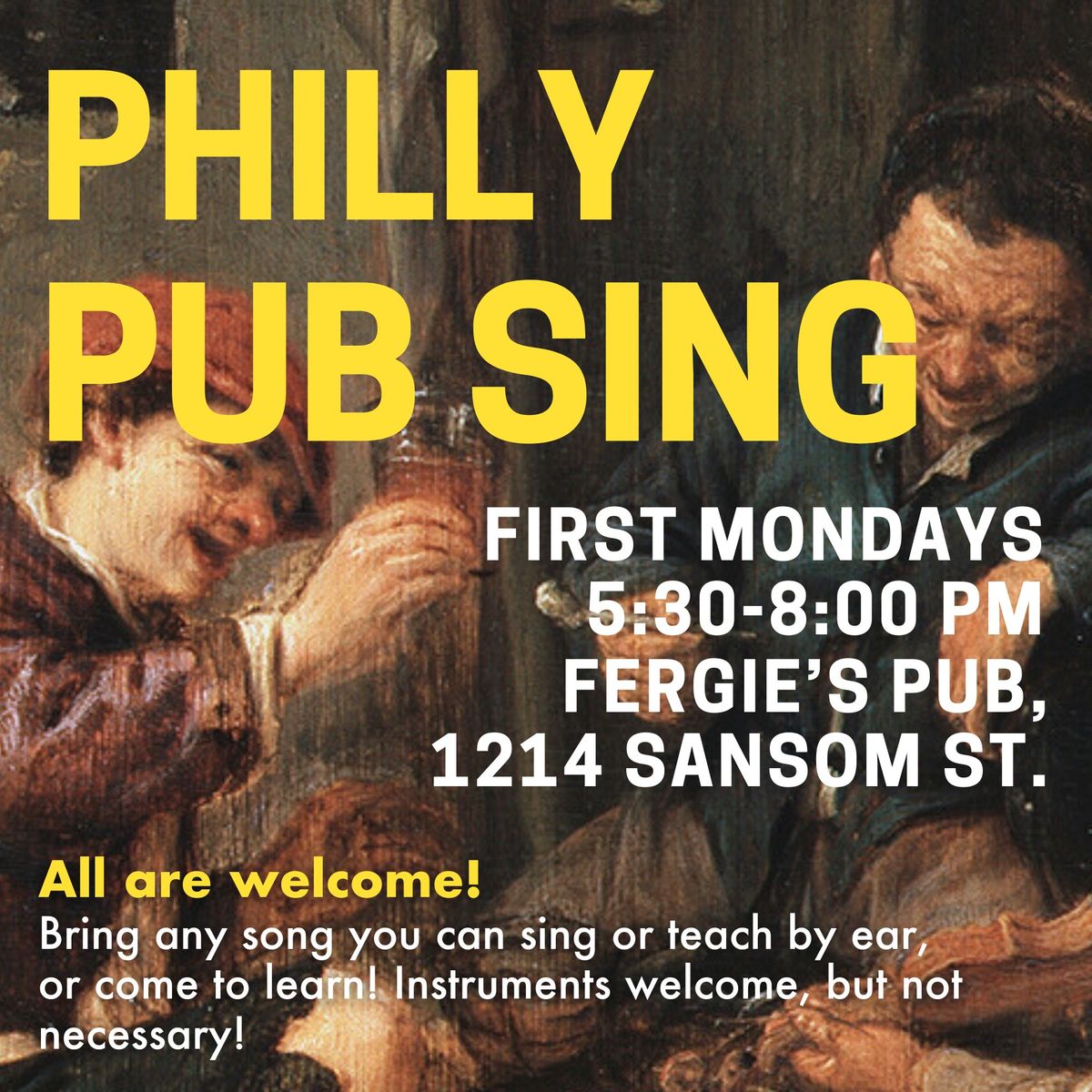 FIRST ANNIVERSARY Philly Pub Sing!