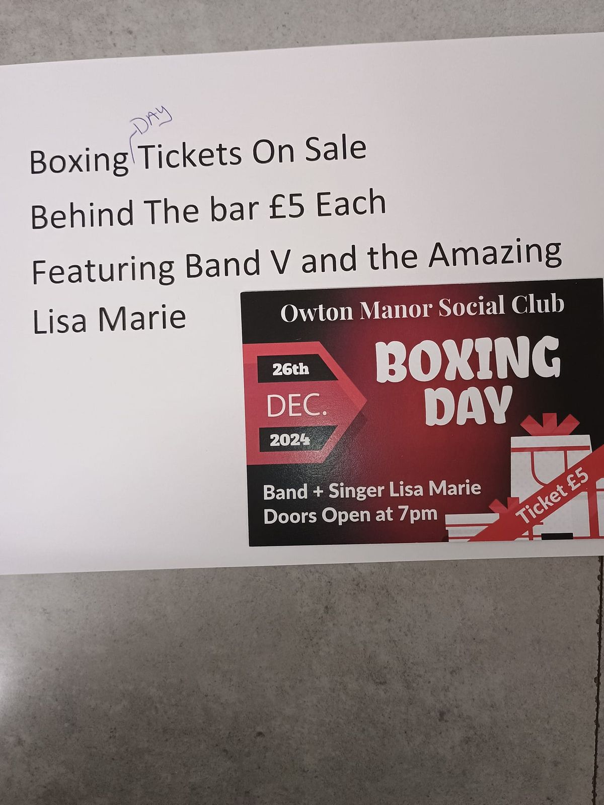 Boxing Day Tickets On Sale Now!