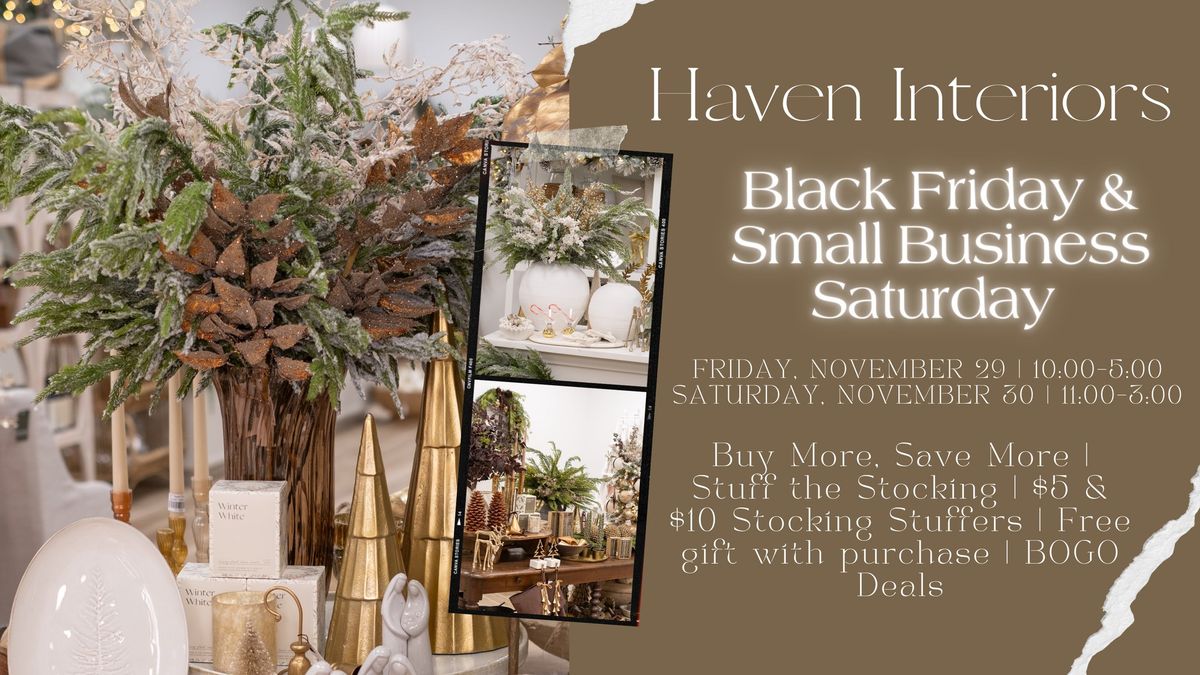 Black Friday | Small Business Saturday 