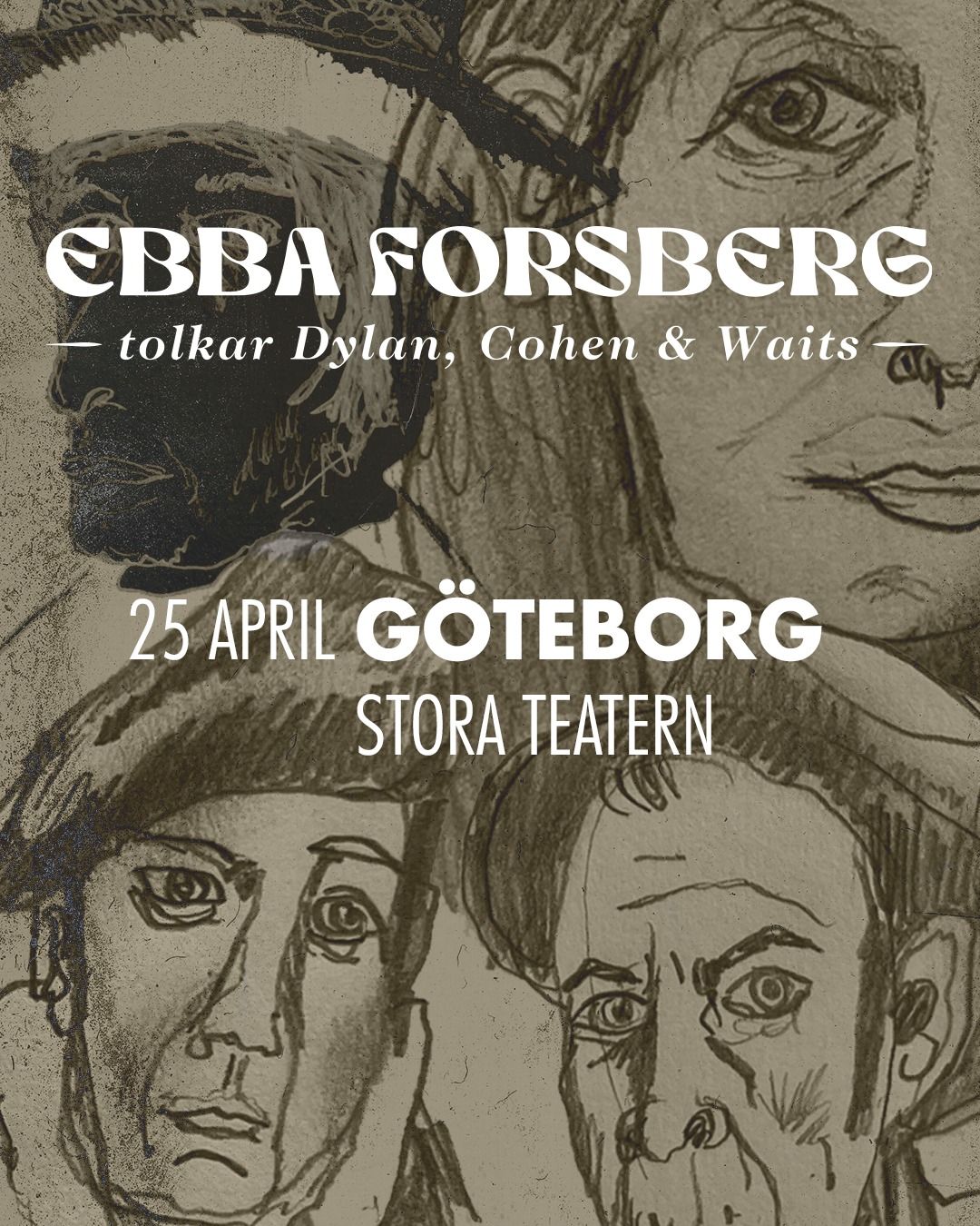 Ebba Forsberg \u2013 Tolkar Dylan, Cohen & Waits | G\u00f6teborg