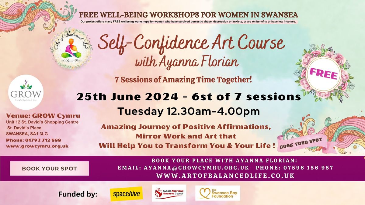 FREE Self-confidence Art Course with Ayanna Florian. 