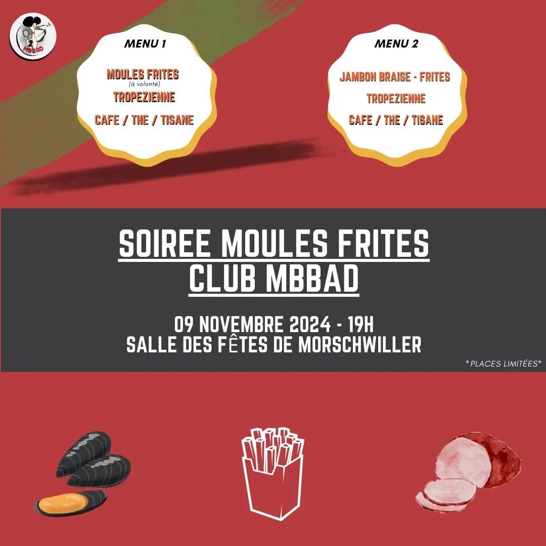 Soir\u00e9e Moules-frites 09\/11\/2024