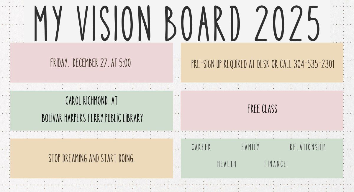 Sign Up for a Free Vision Board Class