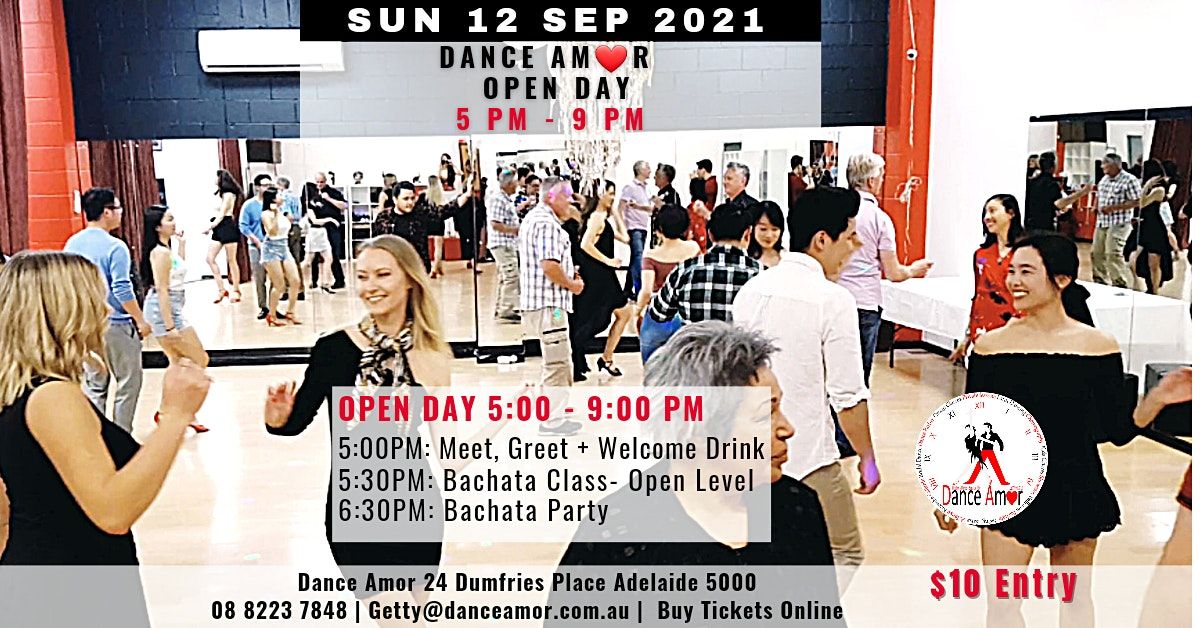 Bachata Class &  Dance Party - AmorOPEN DAY 12 Sep
