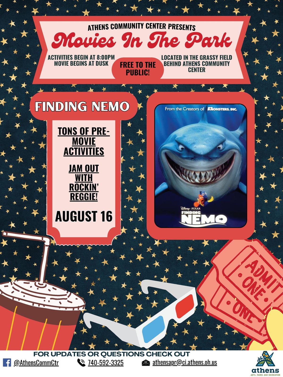 Free Summer Movie in the Park Series - Finding Nemo