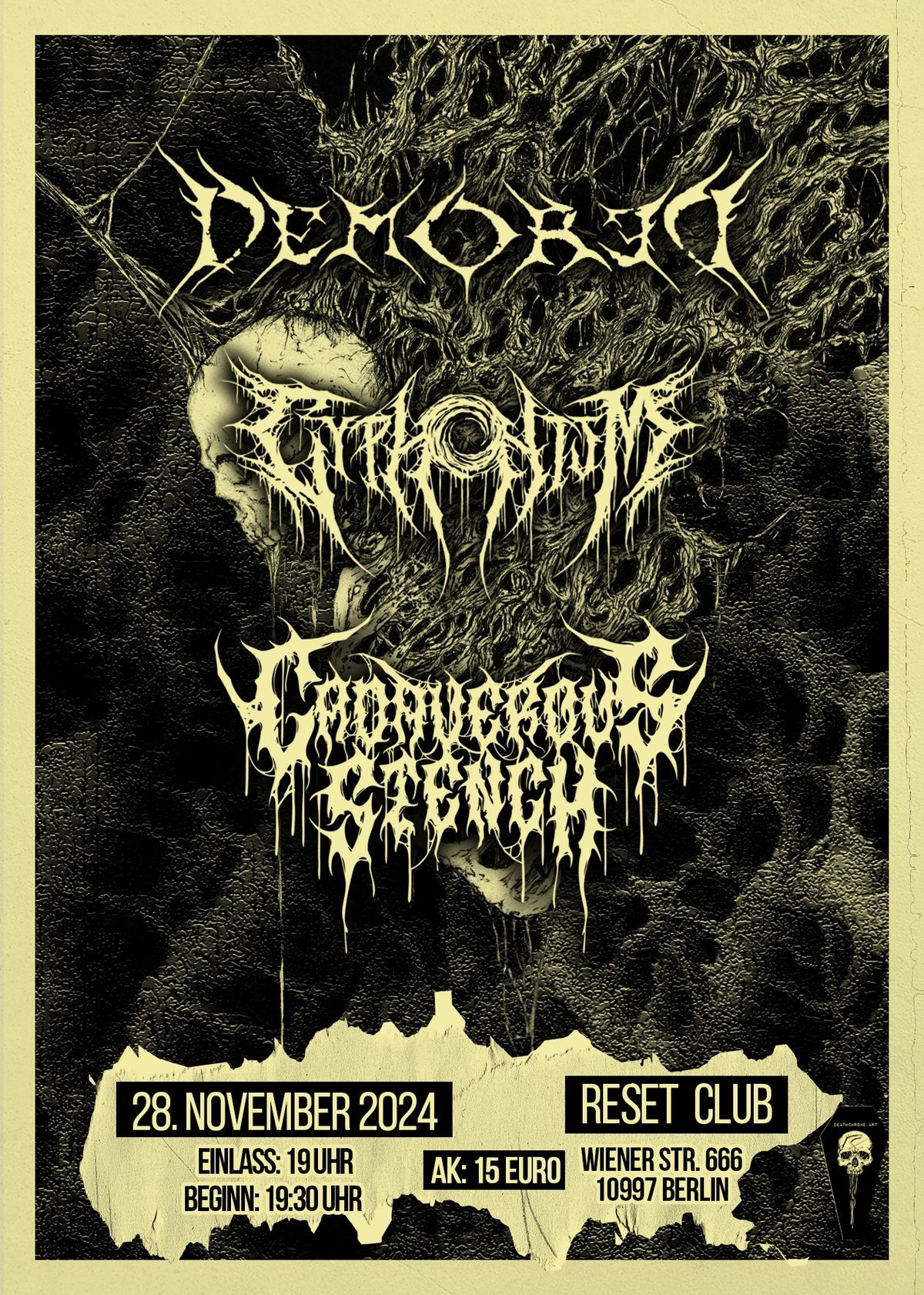 DEMORED + CYPHONISM + CADAVEROUS STENCH