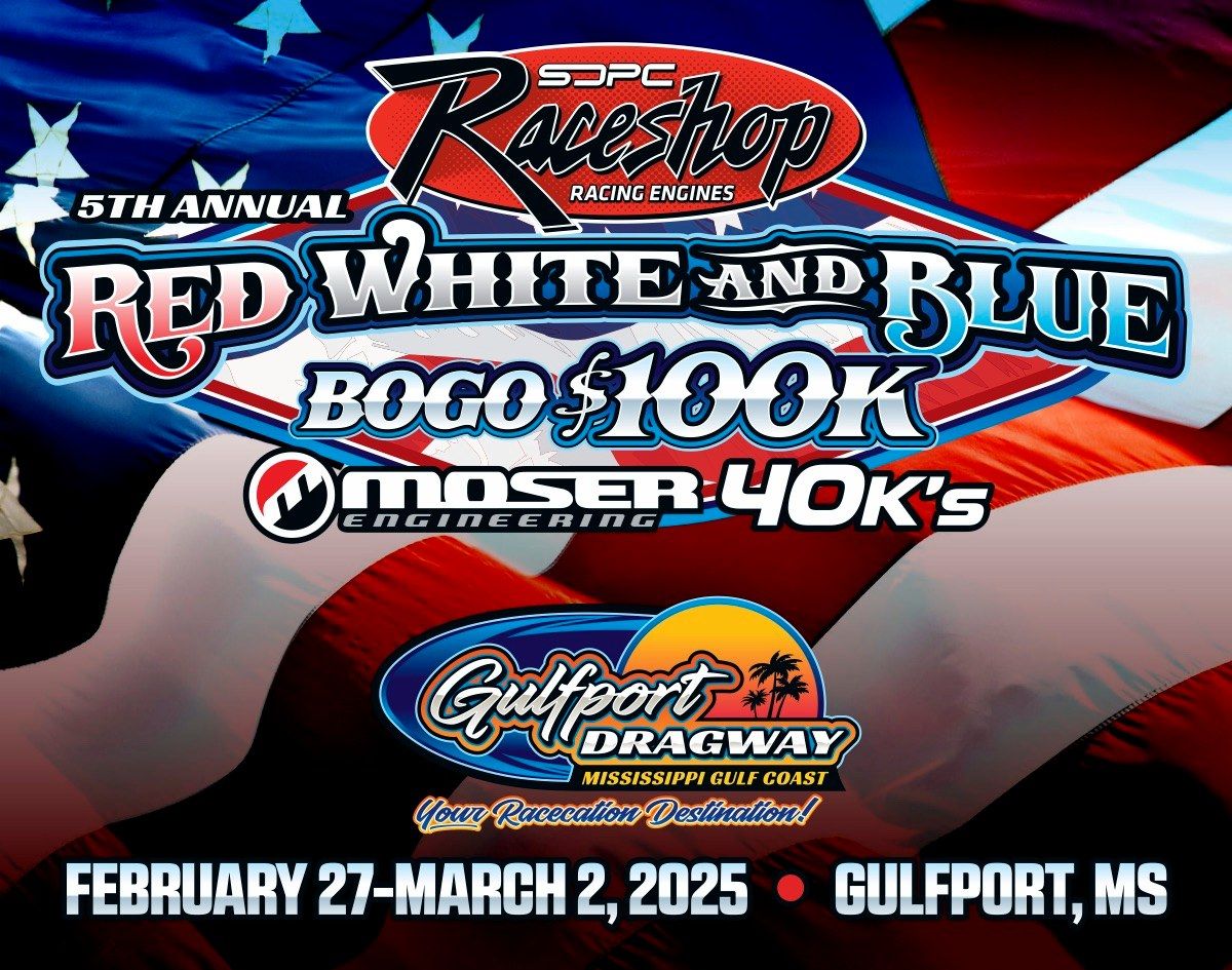 SDPC Raceshop Great American Red, White and Blue BOGO 100K and Moser Engineering 40Ks. 