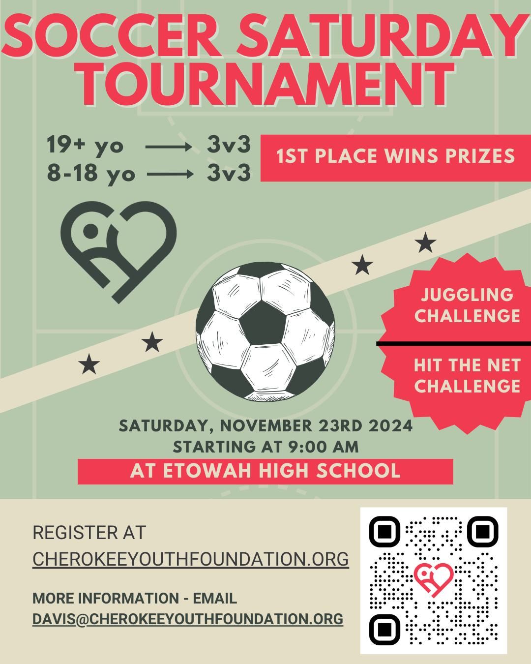 Soccer Saturday 3v3 Tournament