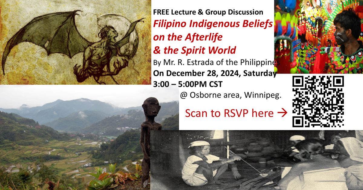 Filipino Indigenous Beliefs on the Afterlife and the Spirit World: Free Lecture & Group Discussion