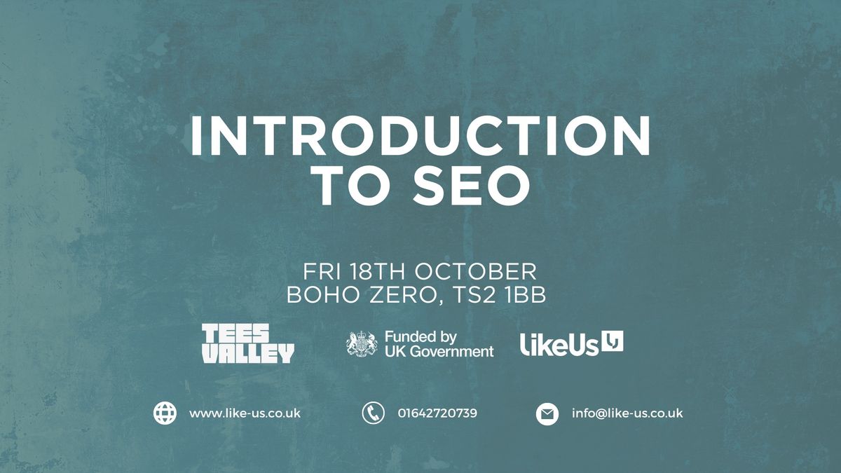 Intro to SEO : Workshop