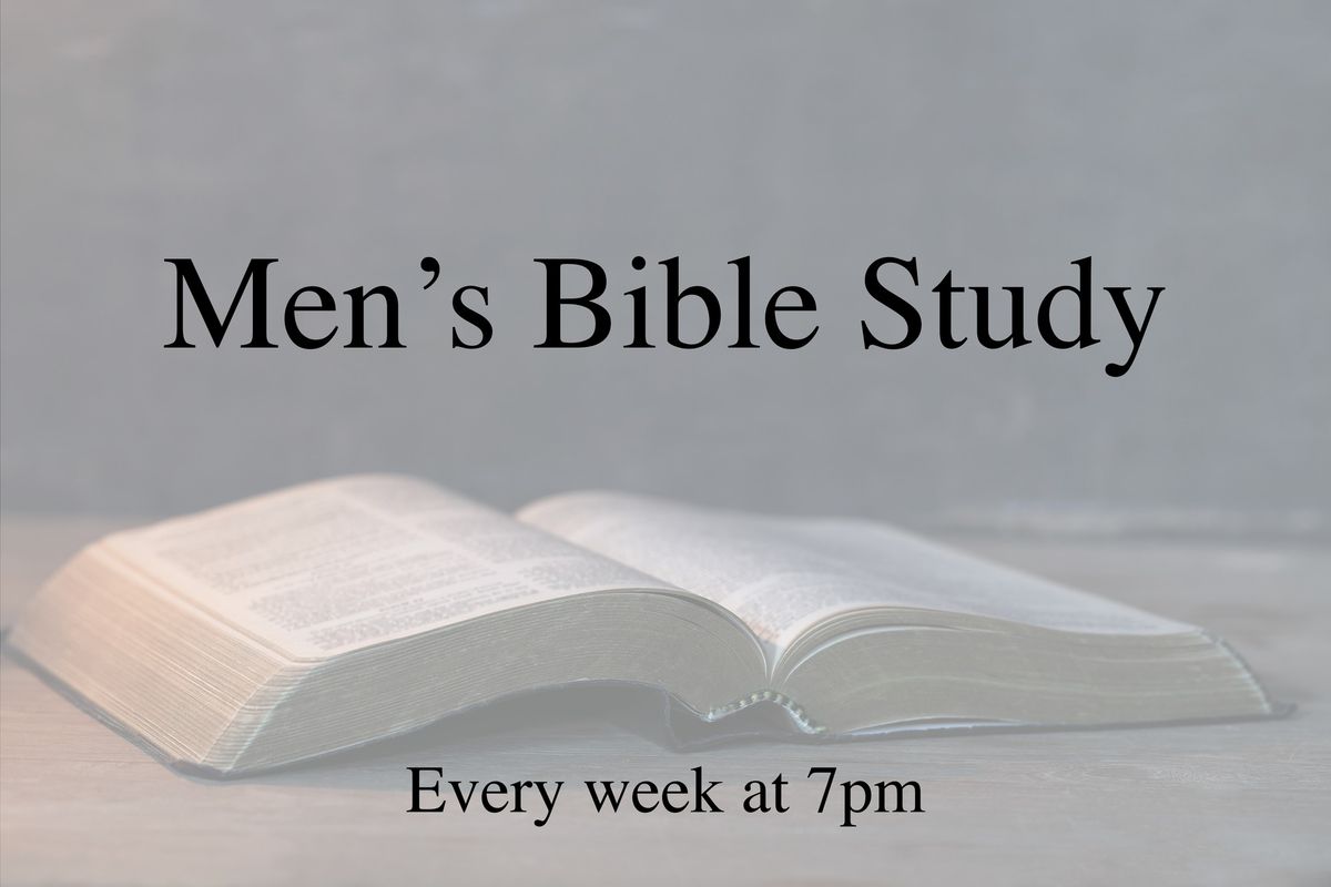 Tuesday Men's Bible Study