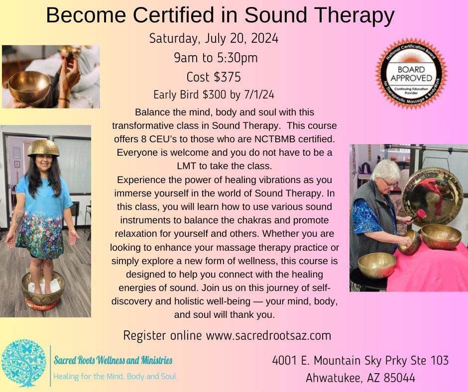 Become a Certified Sound Therapist 