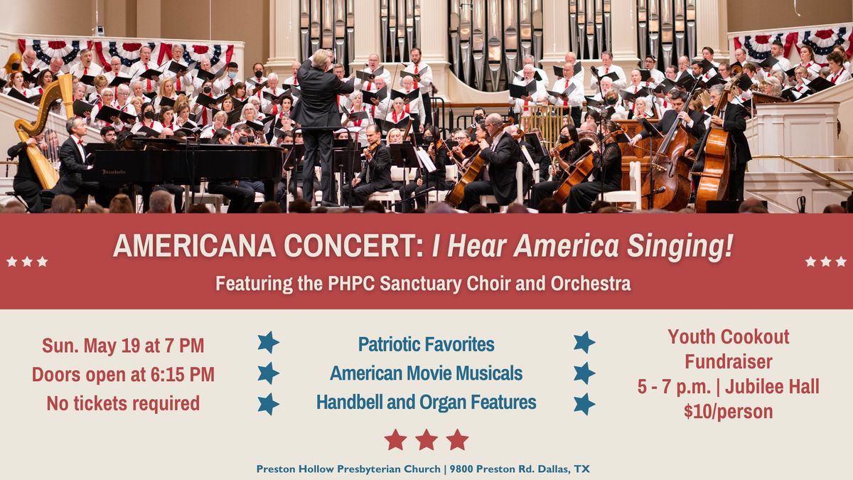 Americana Concert: I hear America Singing!