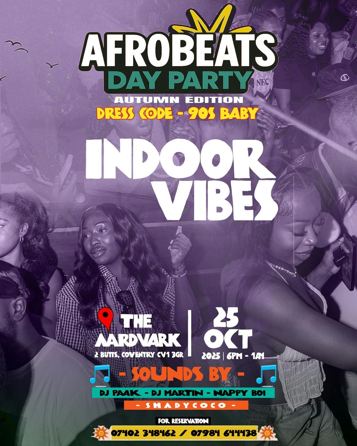 AFROBEATS DAY PARTY (COVENTRY) 90s Dress UP