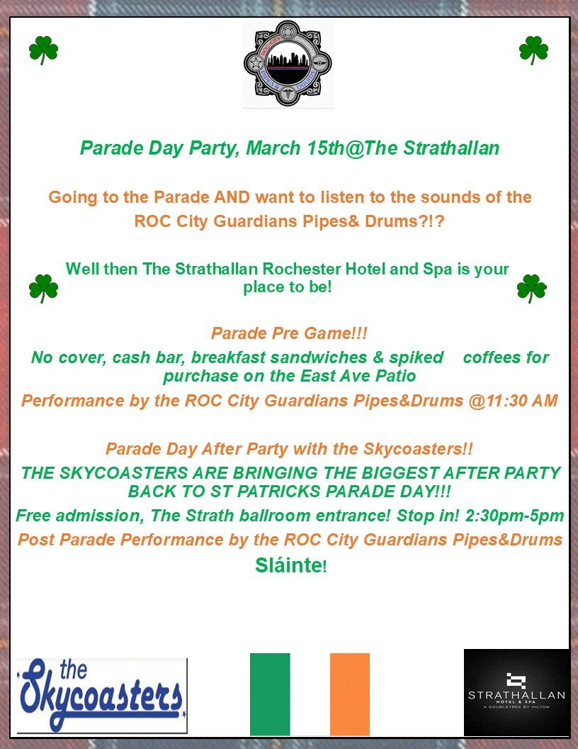 Parade Day Party at the Strathallan