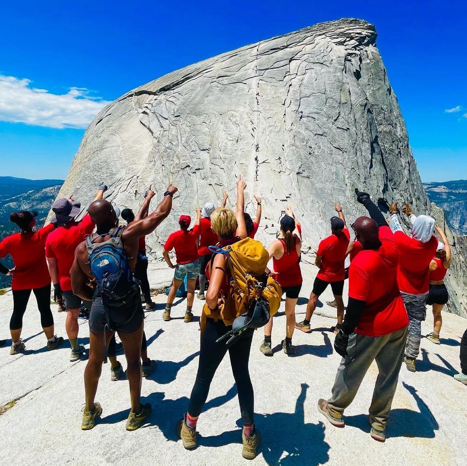 510 Hikers on one final Half Dome Cables Party\/Hike