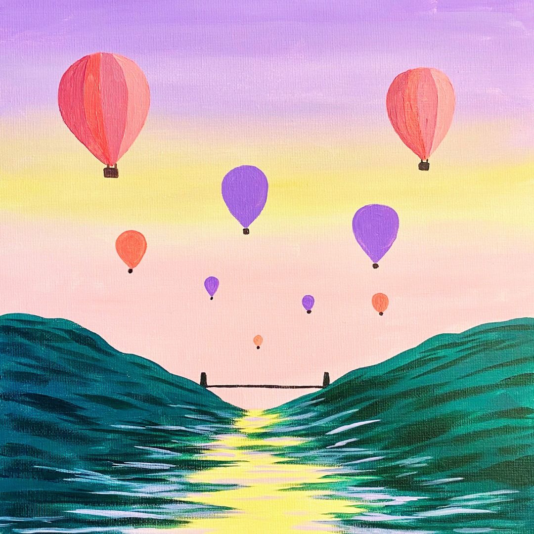 Paint & Unwind at Boston Tea Party Whiteladies, Bristol - "Clifton Balloons"