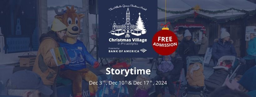 Storytime at Christmas Village in Philadelphia