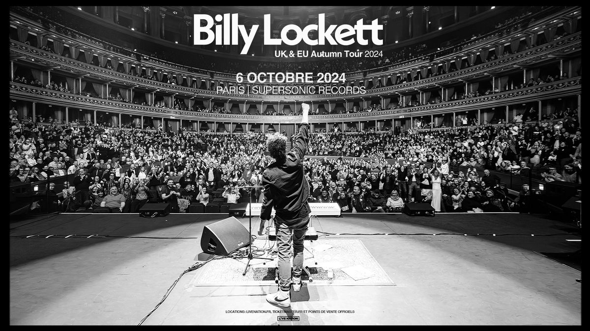 BILLY LOCKETT | Supersonic Records, Paris - 6 octobre 2024