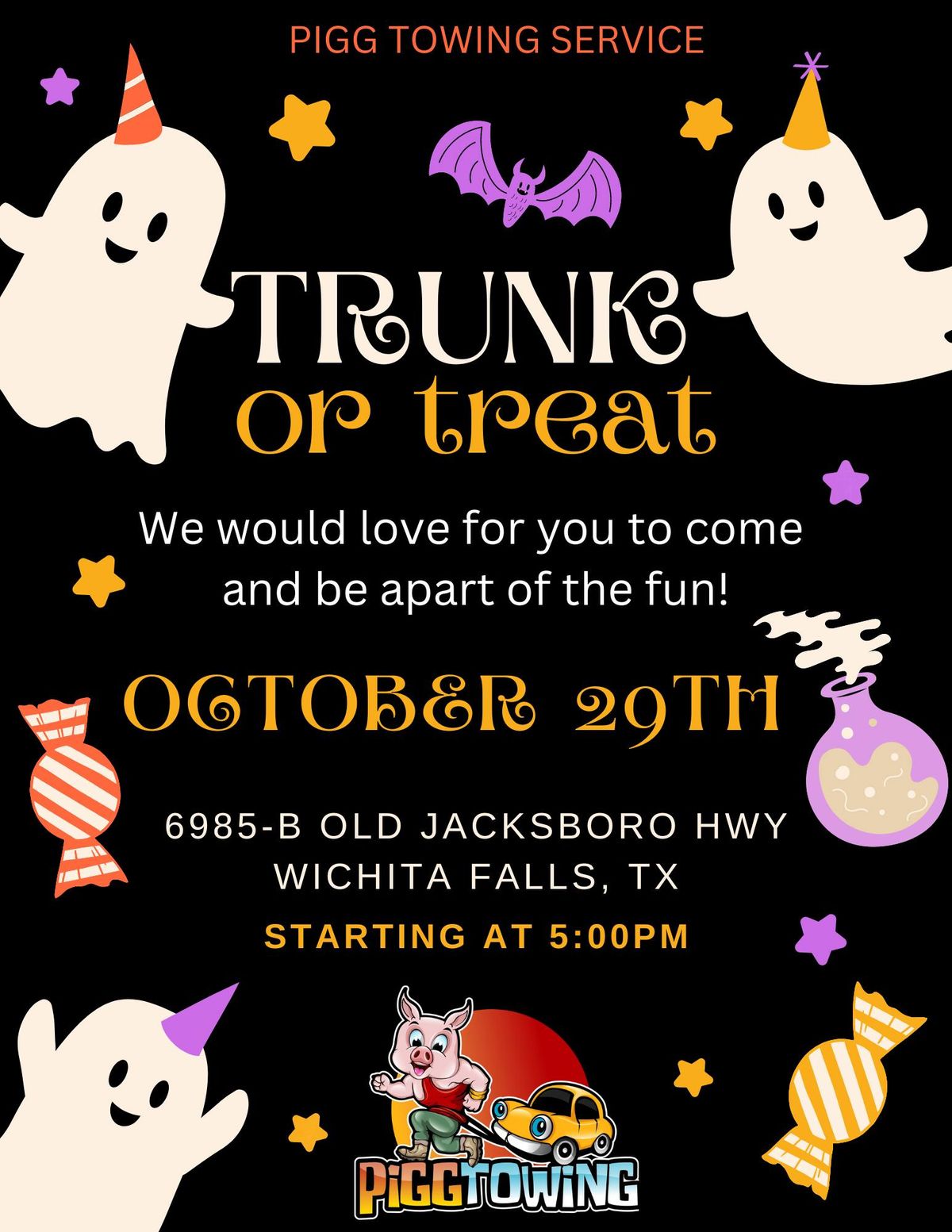 Pigg Towing Service's Trunk or Treat