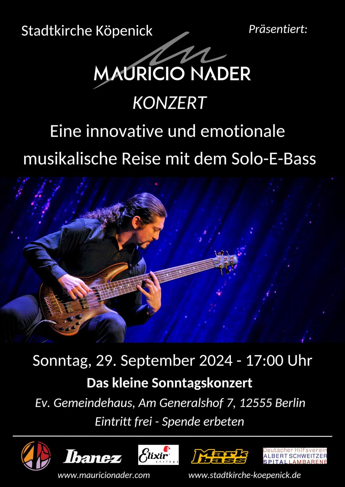 E-Bass Solo-Konzert K\u00f6penick