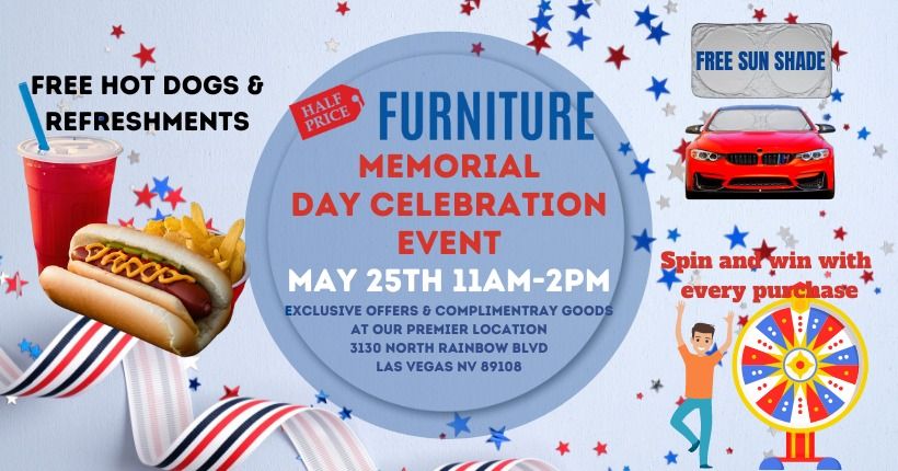 ? Memorial Day Celebration at Half Price Furniture! ?