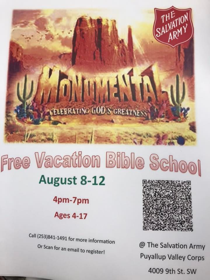 Vacation Bible School- Monumental!