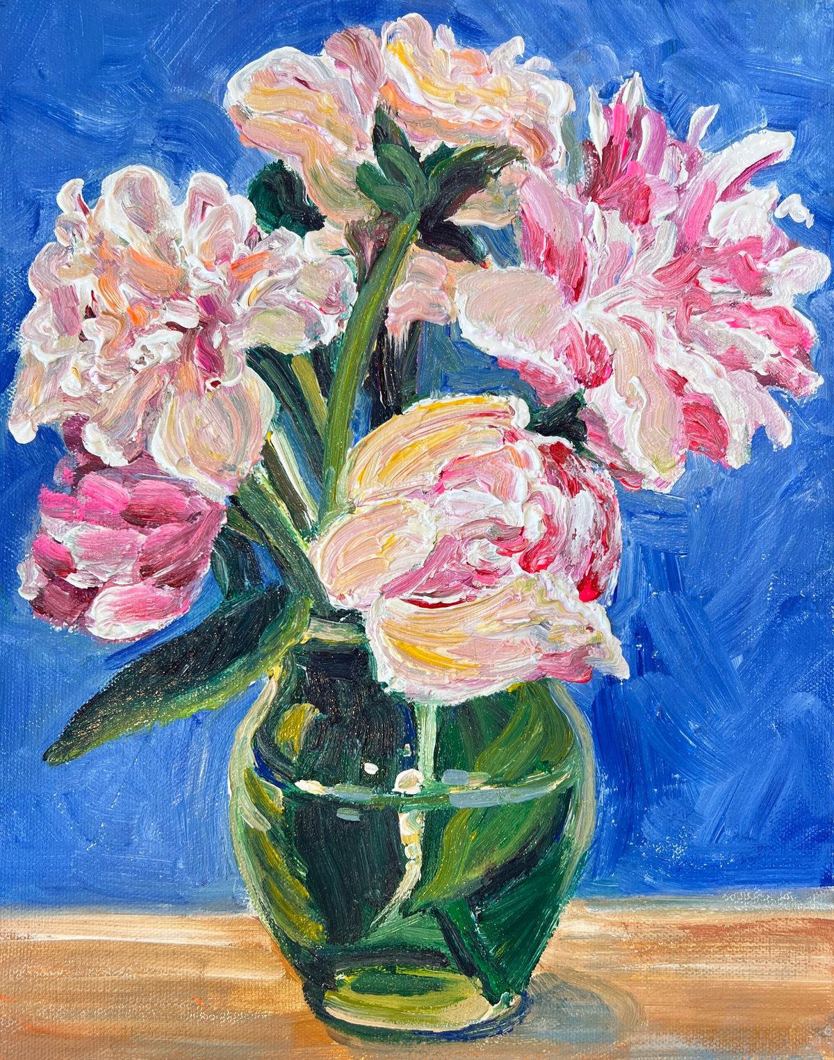 Acrylic painting Class - Peonies