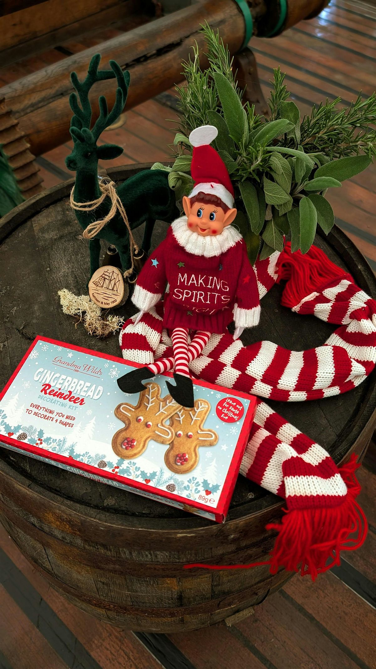 Decorate a Gingerbread Reindeer Festive Workshop Aboard a Tall Ship