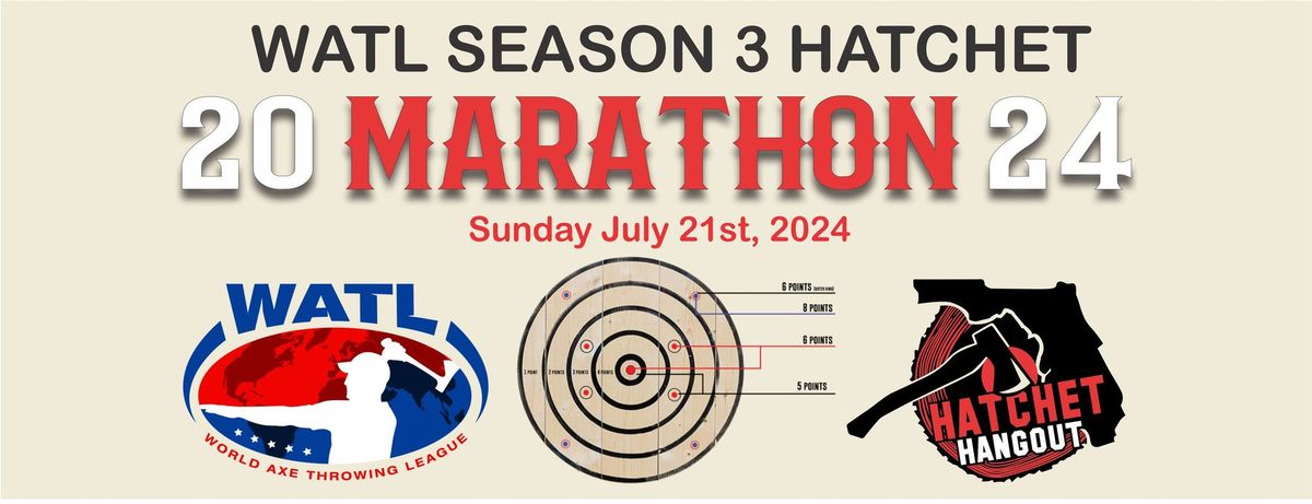 Hatchet Hangout - 2024 Season 3 Hatchet Marathon - Axe throwing St Pete