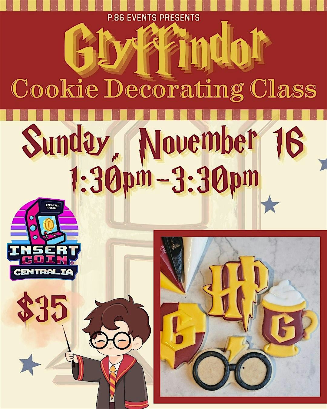 Gryffindor Cookie Decorating Class