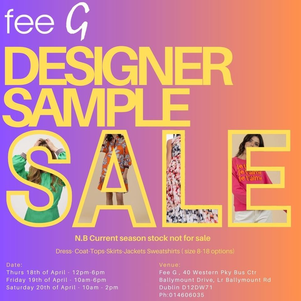 Fee G Designer Sample Sale