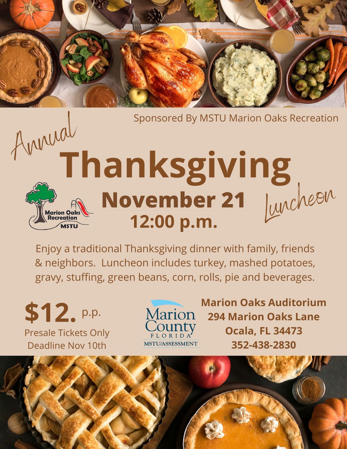 Annual Thanksgiving Luncheon